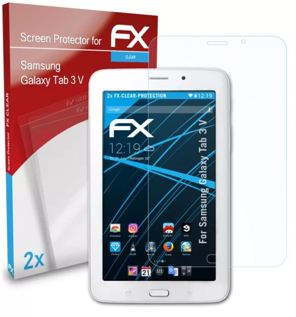 atFoliX 2x Protecteur d'écran pour Samsung Galaxy Tab 3 V clair