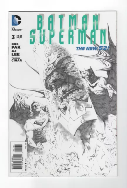 Batman / Superman (DC 2013-2016; New 52) #3 Jae Lee Sketch 1:100 Variant (NM-)