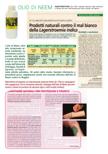 OLIO DI NEEM 1 litro lt ANTI PARASSITARIO BIOLOGICO, ANTI ZANZARE 100 % VEGETALE 3