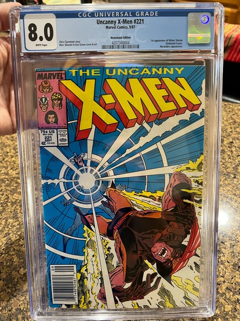 The Uncanny X-Men #221 (Marvel, September 1987) CGC 8.0 Newsstand