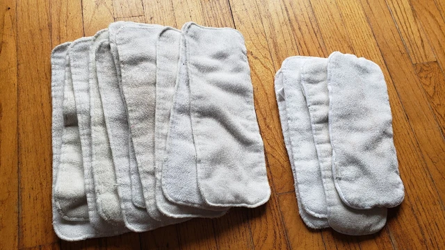 Cloth Diaper Inserts - 14 Total, 2 Sizes - Free Shipping!