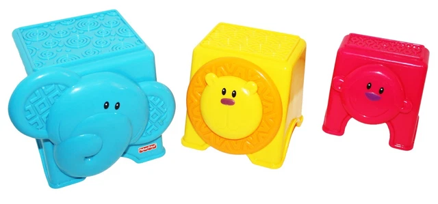 Growing Baby Fisher-Price Animal Stack & Toy Blocks Stacking Ladder Blocks 2011