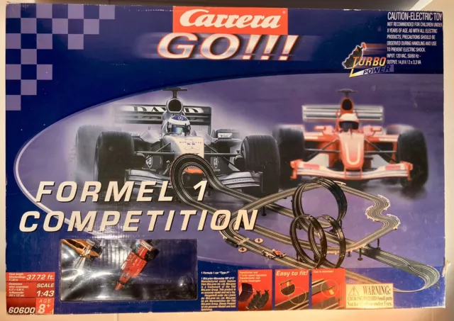 Carrera Go!!! Turbo Champions Slot Car Track #60703 2004 For 1:43 Scale  Used