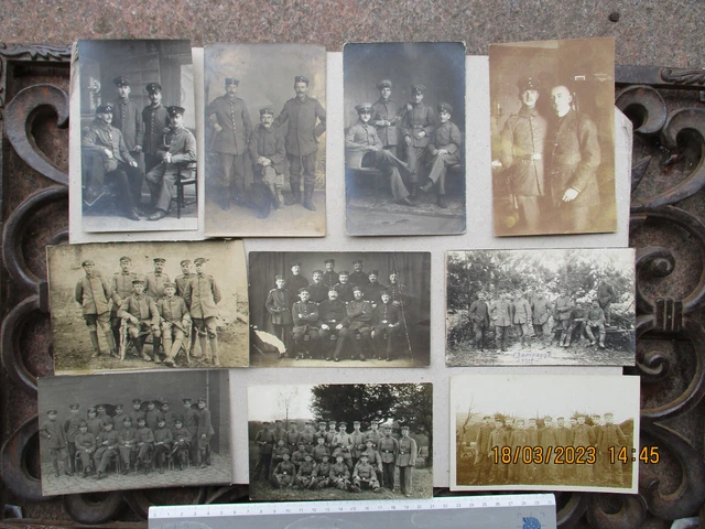 30Xschöne Porträt-Fotos Kameraden In Uniform Verschiedene Truppenteile 1Wk