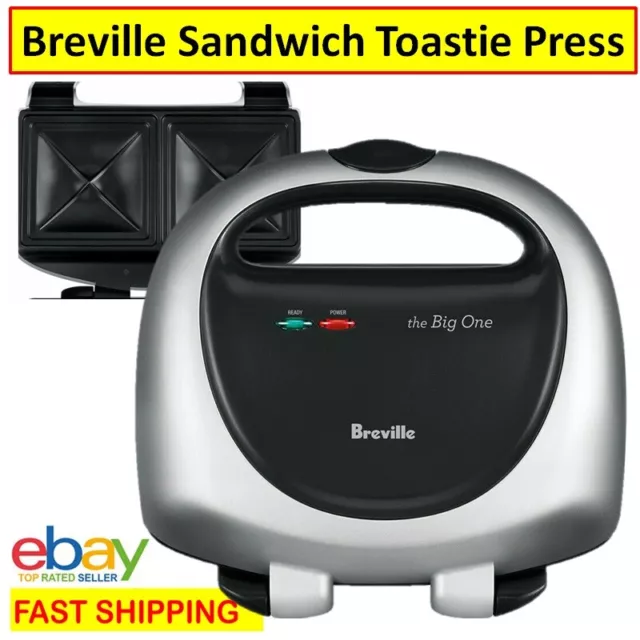 Breville Toastie Maker Non-Stick Jaffle Press Sandwich Grill Toaster Large Plate