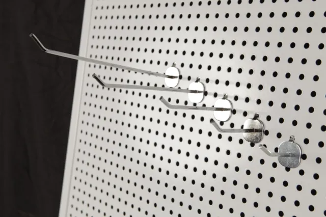 Pegboard single HOOKS (2''-10'') Shop fitting, Retail display - FREE DELIVERY ✅