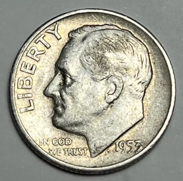 1953 S Roosevelt Dime 90% Silver Free Shipping JK5