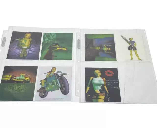 Tomb Raider 2 Comic Images/1997) Jumbo Clear-Chrome Card Set of 7 Lara Croft NM