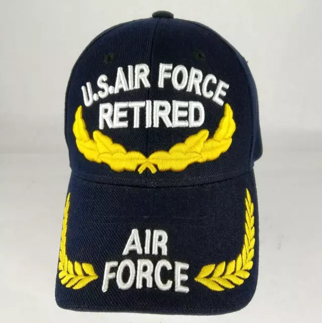 U.S. AIR FORCE RETIRED Hat Cap Adjustable Strap West Best Headwear