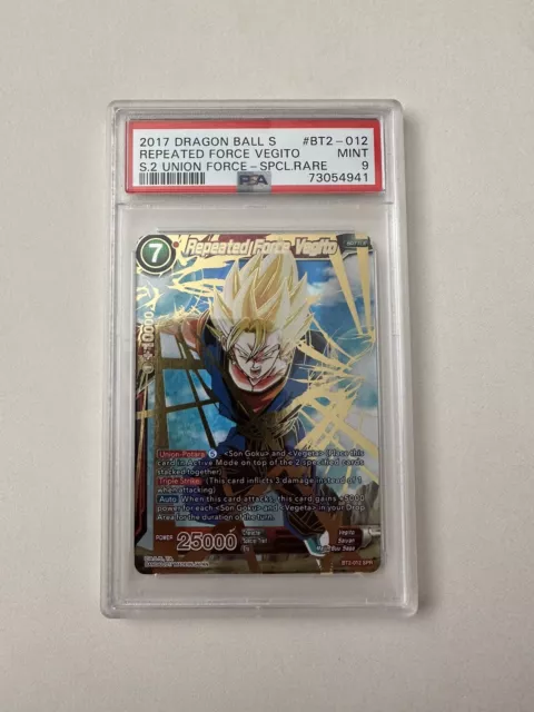 Repeated Force Vegito BT2-012 SR Dragon Ball Super Card Game TCG