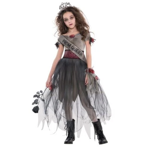 Ragazze Ballo Regina Zombie Undead Horror Principessa Costume Halloween