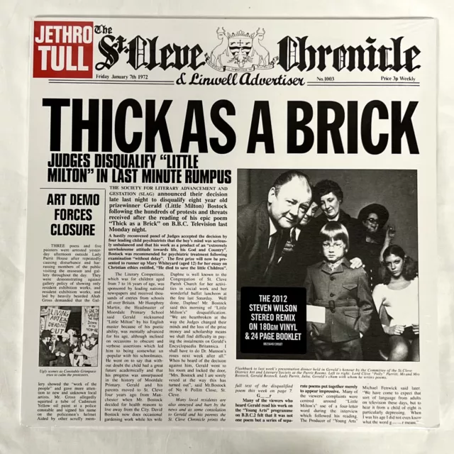 Jethro Tull - Thick As a Brick LP NEU