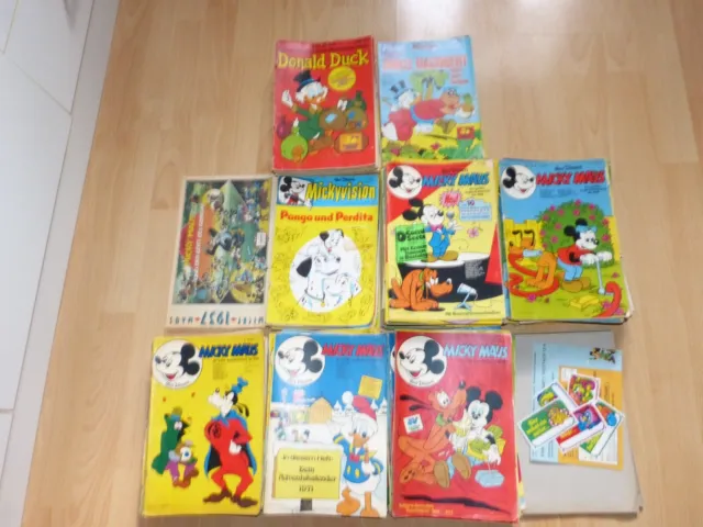 170  Micky Maus Comics ab 1967-76 Sonderhefte/Vision/Beilagen Sammlung/Konvolut