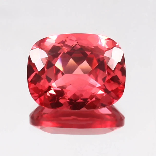 Naturel sans Défaut Ceylan Padparadscha Saphir Libre Coupe Coussin Gemme 14x10MM