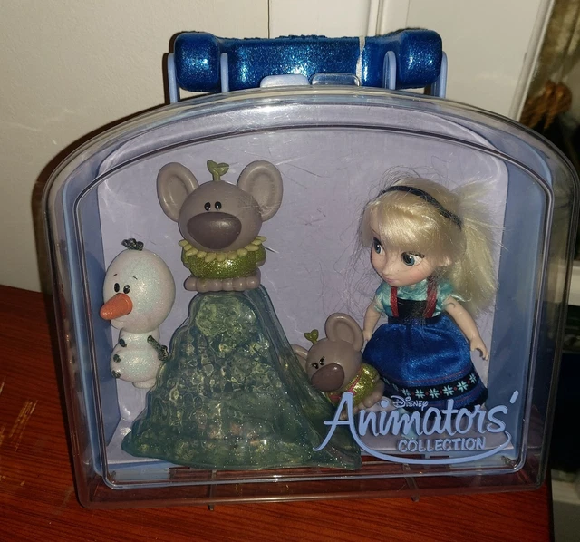 DISNEY STORES ANIMATORS' Collection Mini Doll Playset Frozen's Elsa