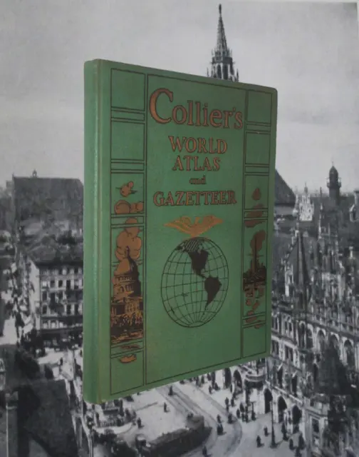 Colliers World Atlas and Gazetteer 1942 Maps History WWII Japan