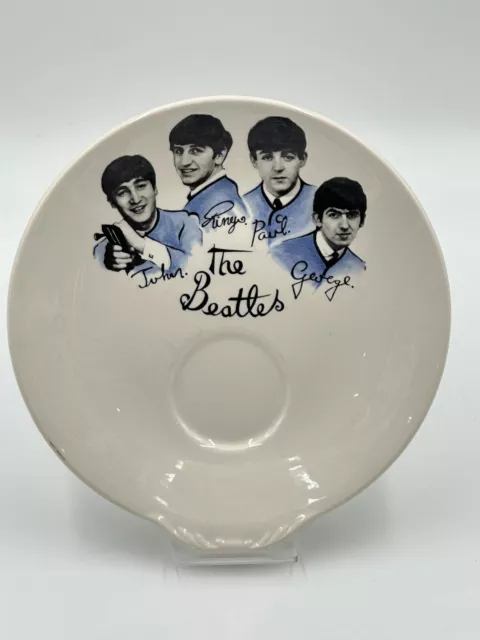 THE BEATLES WASHINGTON POTTERY BISCUIT PLATE AND TEA CUP 1960s 2