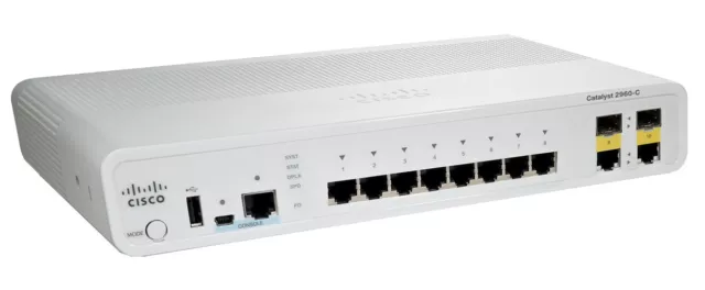 Cisco WS-C2960C-8TC-L Switch - 8 Anschlüsse - managed inkl VAT