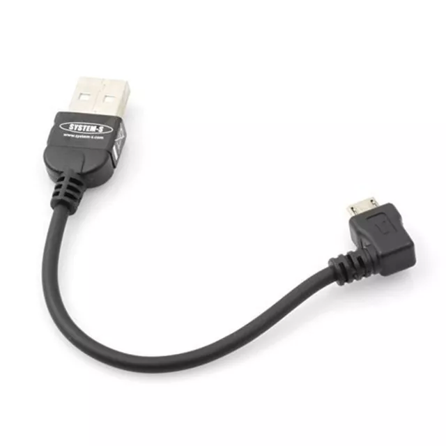 90° Coudée Micro Câble USB de Données Chargeur 90 Degré Connecteur Coudé 10 CM