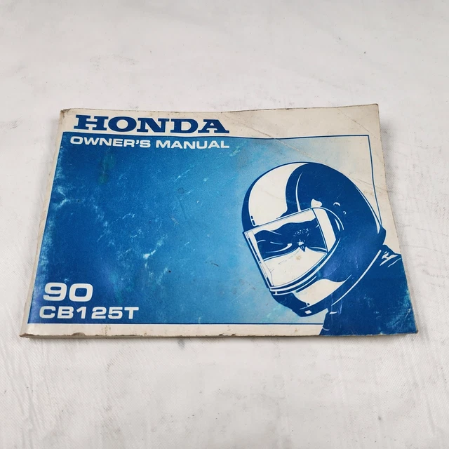 Original 1990 Honda CB125 T Owner's Manual Book OEM 31kc1600