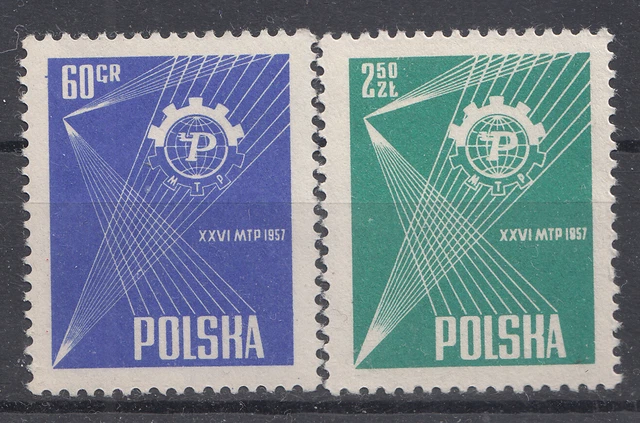 6) Polen 1957 Mi.Nr: 1018 - 19 **     (2790)