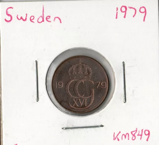 Coin Sweden 5 Øre 1979 KM849
