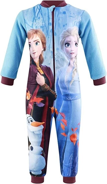 Pigiama intero Frozen in pile bambina con scatola da 3 a 8 anni
