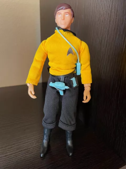 1974 - 2018 Mego Star Trek Chekov with Belt, Phaser, Intercom. 8" Action Figure