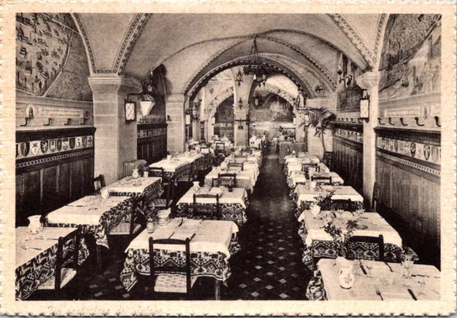 Vintage Postcard A Detail Of The Living Room Ristorante Paoli Florence Italy