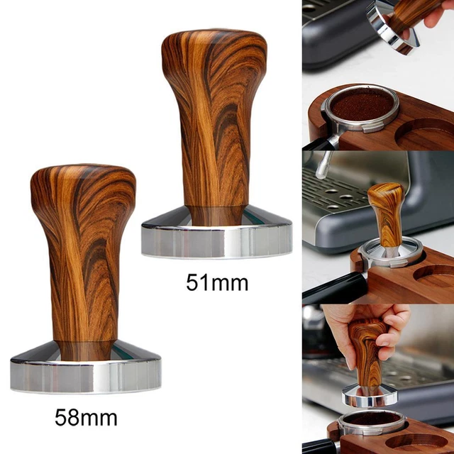 Espresso Café Tamper Portafilter Marteau Poignée En Caoutchouc Main Presse