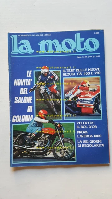 LA MOTO n. 10 1976 Prova Laverda 1000 Test Suzuki GS 750 - 500