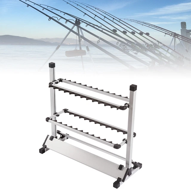 Supporto da pesca telescopico in lega di alluminio Supporto per canna da pesca estensibile regolabile Fisso fisso 50/80 cm  18