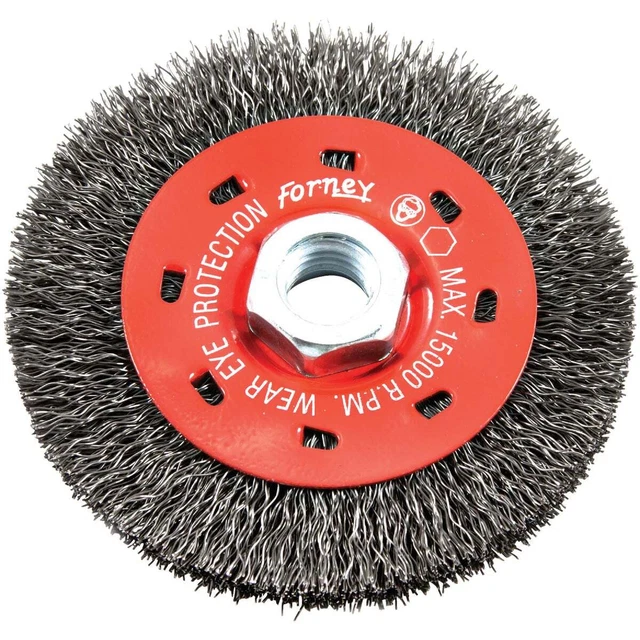 Forney 4 In. Crimped 0.012 In. Angle Grinder Wire Wheel 72788 Forney 72788
