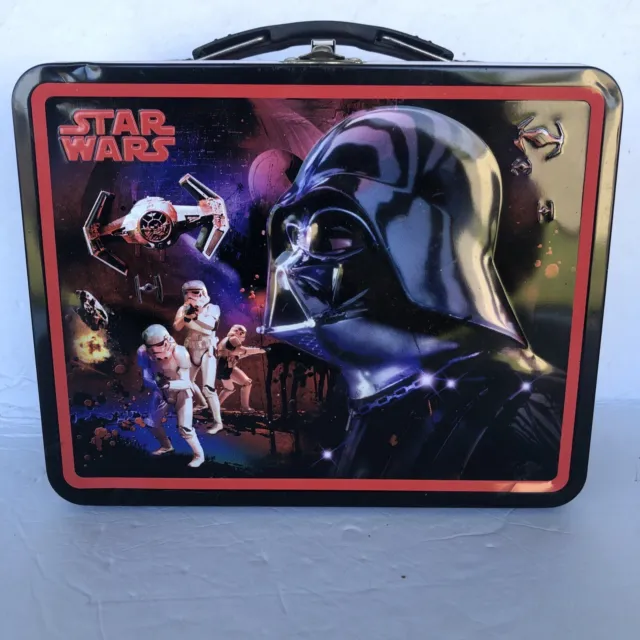 2008 Star Wars Lunchbox A New Hope 3D Darth Vader Lunch Storage Tin Box Company