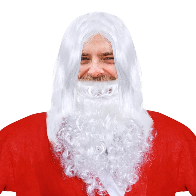 Parrucca E Barba Maghi & Copricapo Per Halloween Babbo Natale Bambino