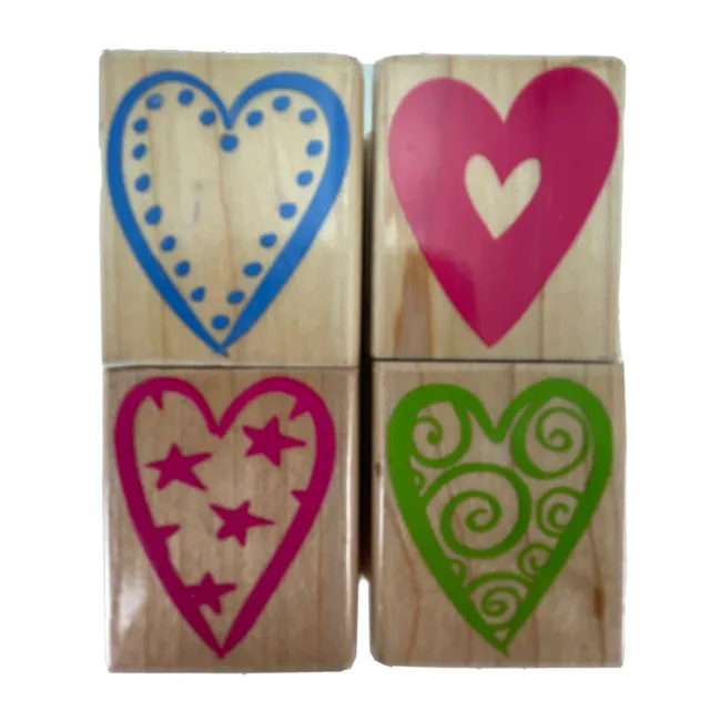 Small Wooden Hearts, Wood Heart Keepsake, Wedding Favors, Heart Decor, Set  of 10