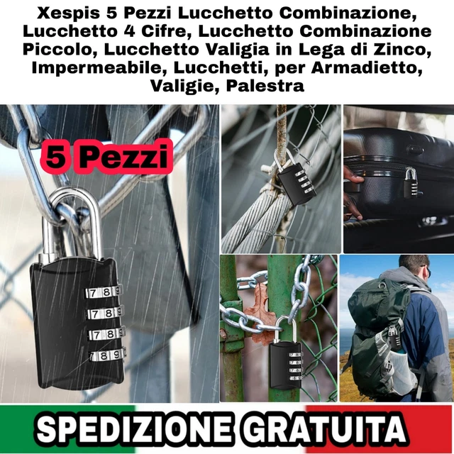 Lucchetto,lucchetto combinazione,4 cifre Combinazione Lucchetto lucchetto armadietto per Valigia Bagagli Valigeria,Palestra,Armadietto,Viaggio