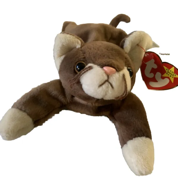 Ty Beanie Baby: Prance the Cat | Stuffed Animal | MWMT