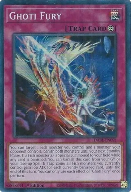 Yugioh! Ghoti Fury - DABL-EN091 - Super Rare - 1st Edition Near Mint, English
