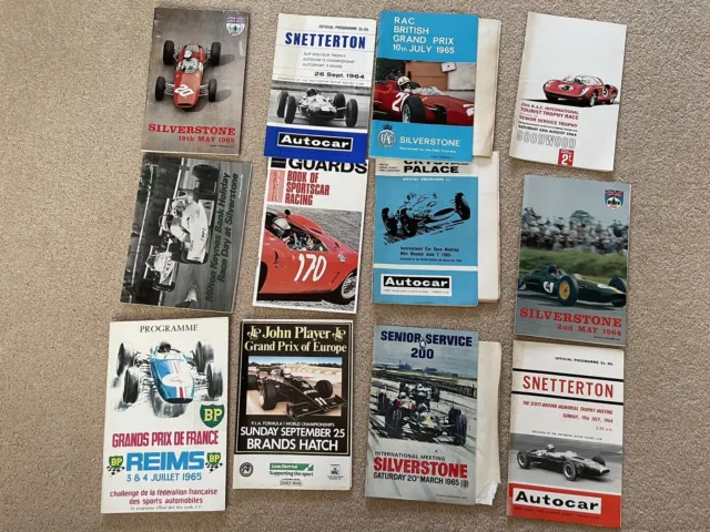 Programmi Motor Racing Originali Vintage. Formula 1. Saloon Cars. Gran Premio.