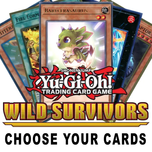 Yu-Gi-Oh! Wild Survivors WISU - 50% OFF SINGLES - Choose Your Own Cards IN STOCK