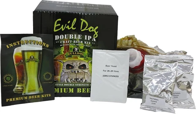 Gamma di kit per la produzione di birra bulldog birra casalinga - crea la tua birra fatta in casa