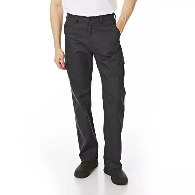 Pantaloni cargo uomo Lee Cooper pantaloni da lavoro taglia 32 W/33 L neri molto buoni