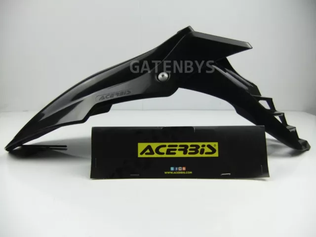 Acerbis Front Black Mudguard Fender Supermoto Enduro Yzf Crf Drz Smr Xr Klx