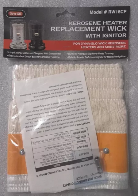 Dyna-Glo RW16CP Kerosene Heater Replacement Wick w/ Ignitor DH-145