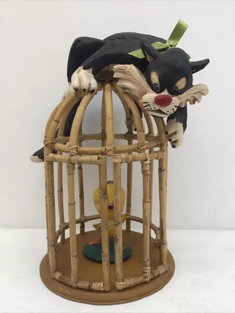 Looney Tunes Sylvester And Tweety Bird in Bird Cage (NO CHAIN)