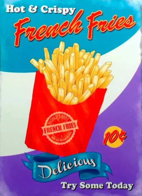 Hamburgers Vintage Metal Tin Signs Hotdogs Retro Art Wall Decor Poster