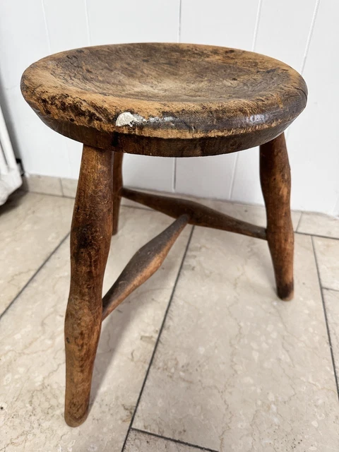 alter Schuhmacher Schemel  Hocker  Schuster  Antik Vintage