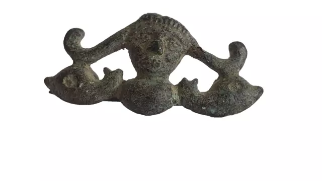 Important Iceni Romano-British Bronze Broach depicting a Goddess / Water Nymph.