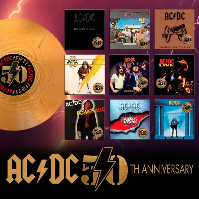 AC / Dc - The Complete 50th Ann. Gold Edition (2024) 10 LP Gold Vinyl Pre Order